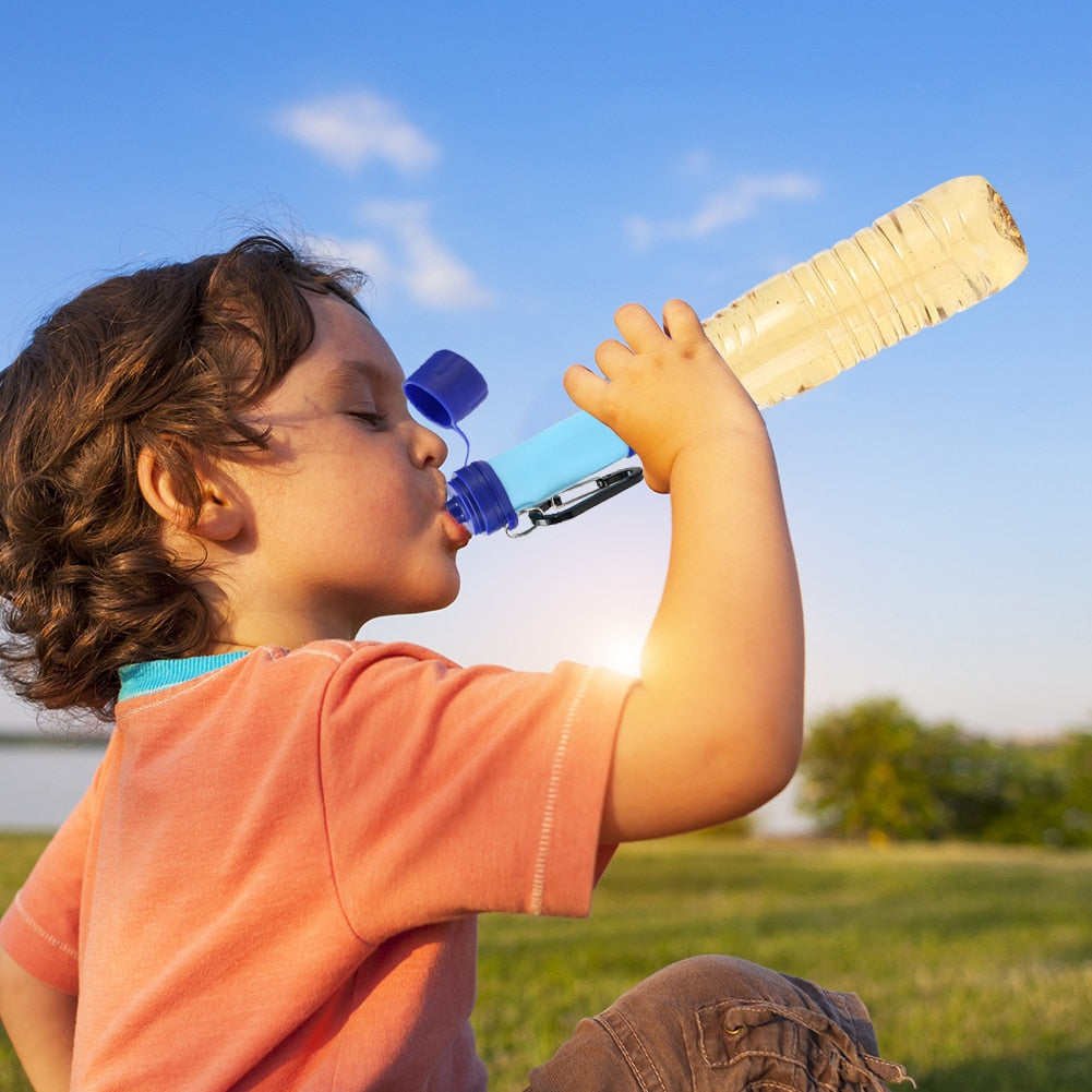 Survival Straw Drinking Water Filtration Purifier Emergency