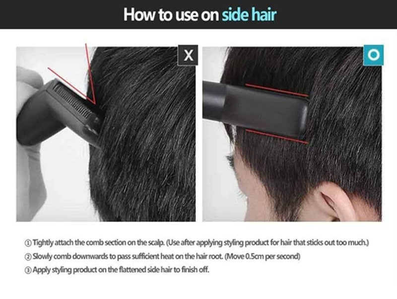 Beard Straightener For Men Heating Comb Hair Straightener Quick Beard Comb Straight Curling Electric Hot Beard Styling Brush
