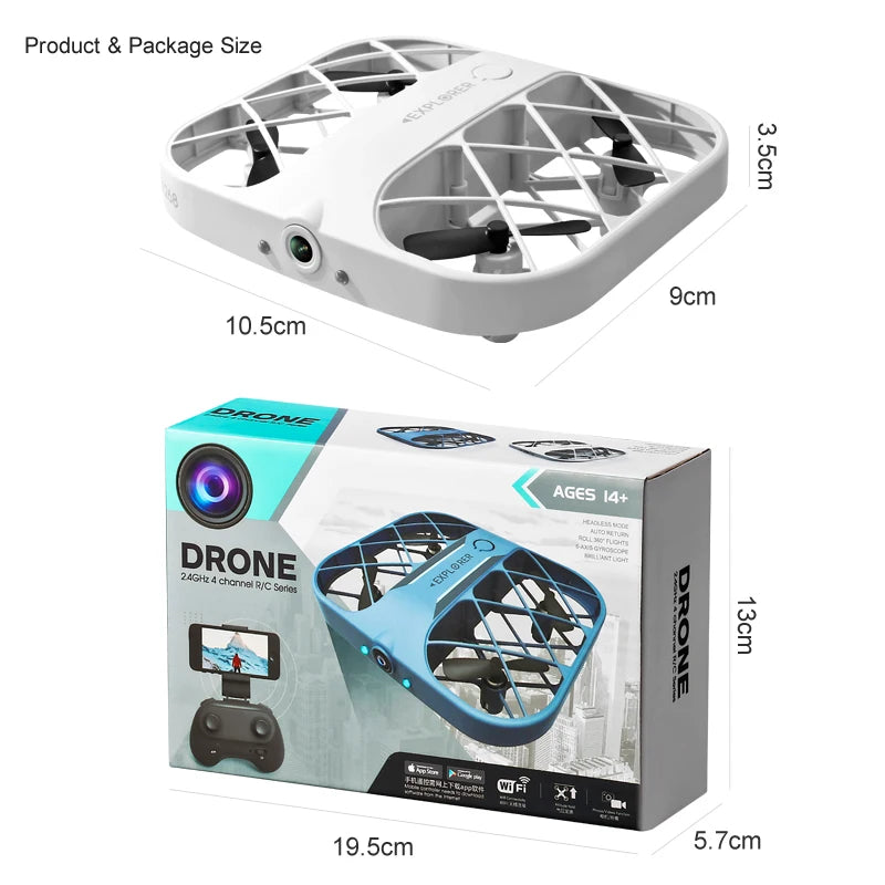 Professional 8K HD Pocket Quadcopter Drone with Camera Gift for Boys