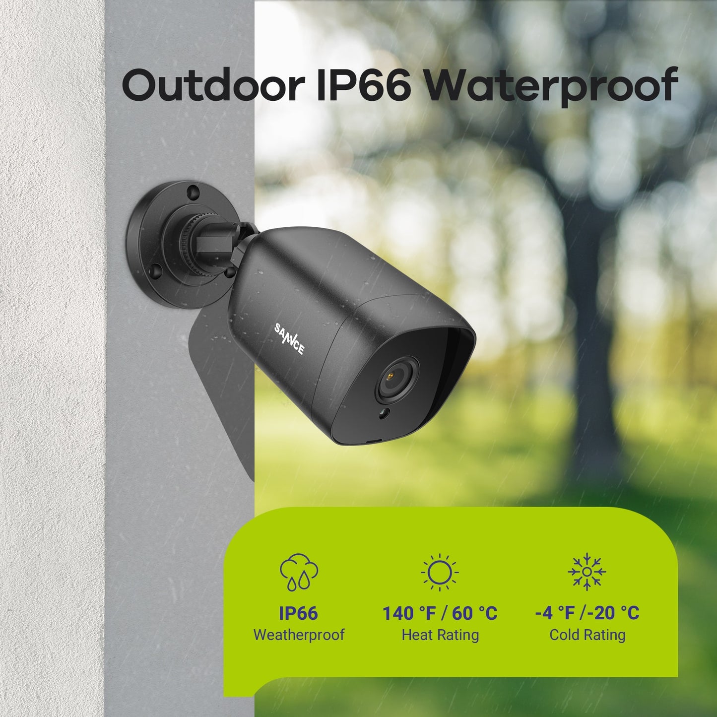 SANNCE 1080P Lite Video Security System 1080N 5IN1 H.264+ 4CH DVR With 2X 4X Outdoor Weatherproof Surveillance Cameras CCTV Kit