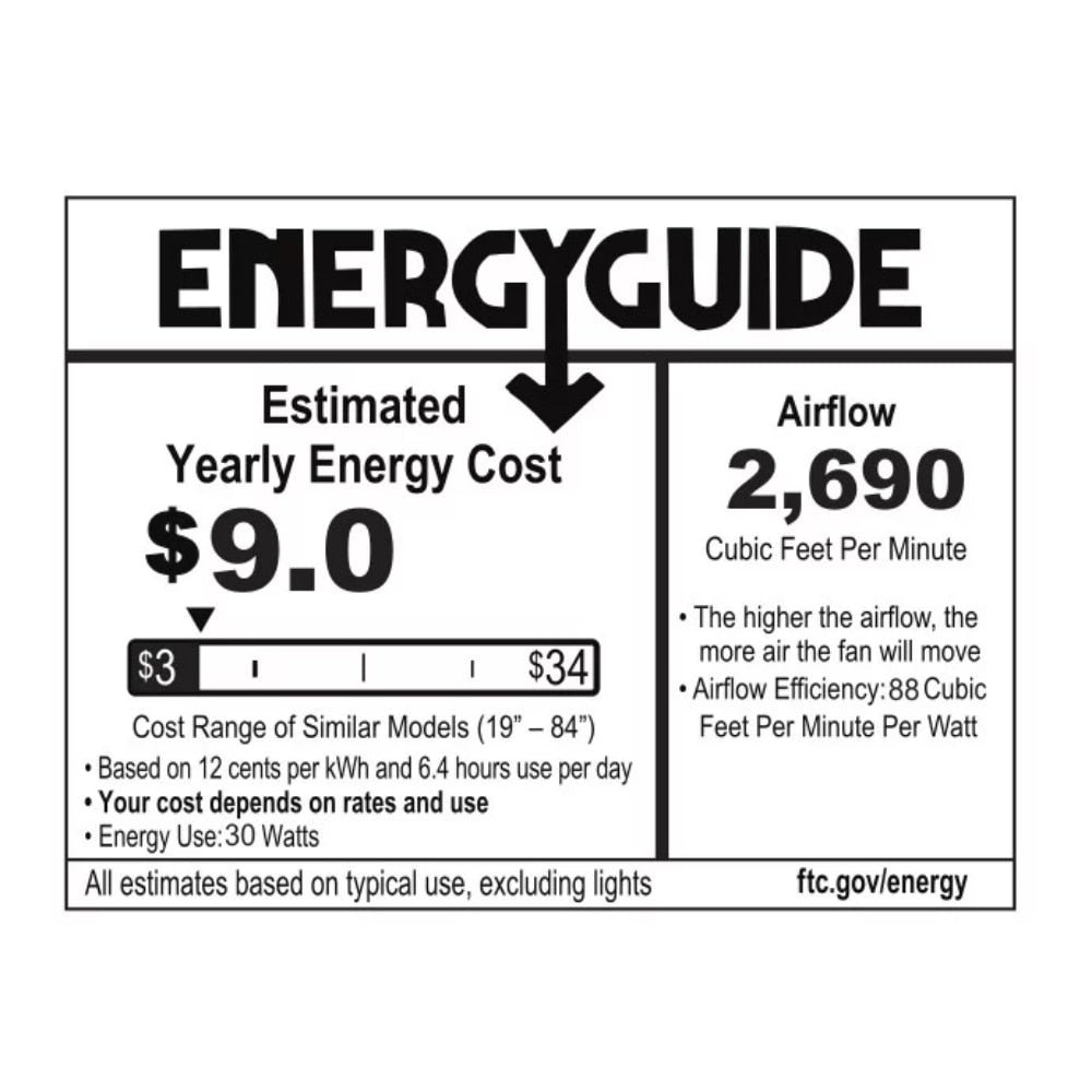 Better Homes & Gardens Bennett 52" Satin Nickel Ceiling Fan, 5 Blade, LED Light Kit, Reverse Airflow ventilador de techo