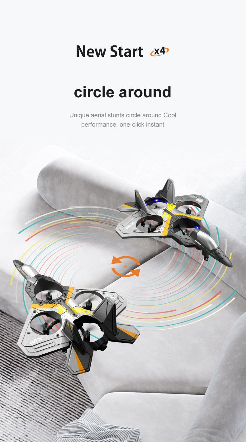 V17 Remote Control Glider Airplane Drone 2.4G Gravity Sensing