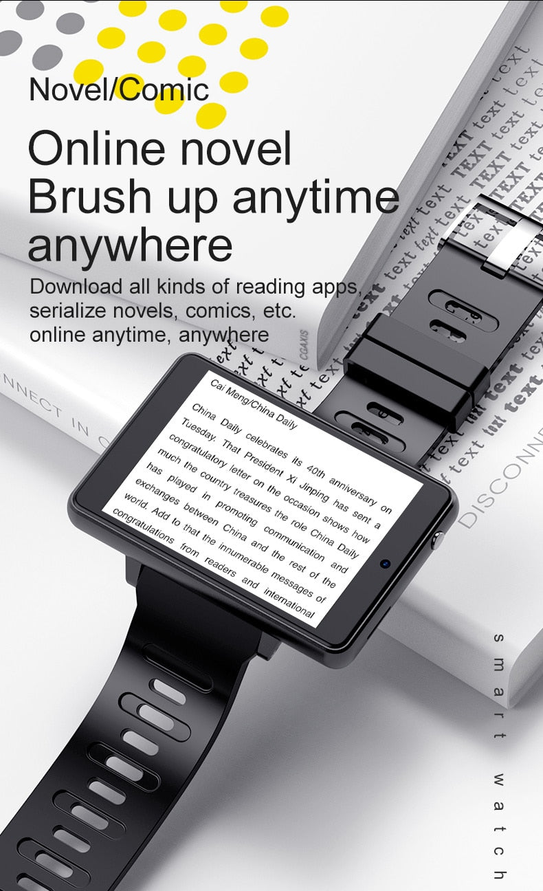 Smart Watch 4G Android Big Screen Ebook