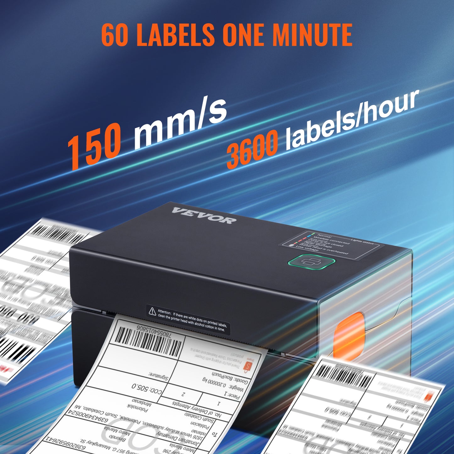 300DPI Thermal Label Printer 4x6 Mailing Packages
