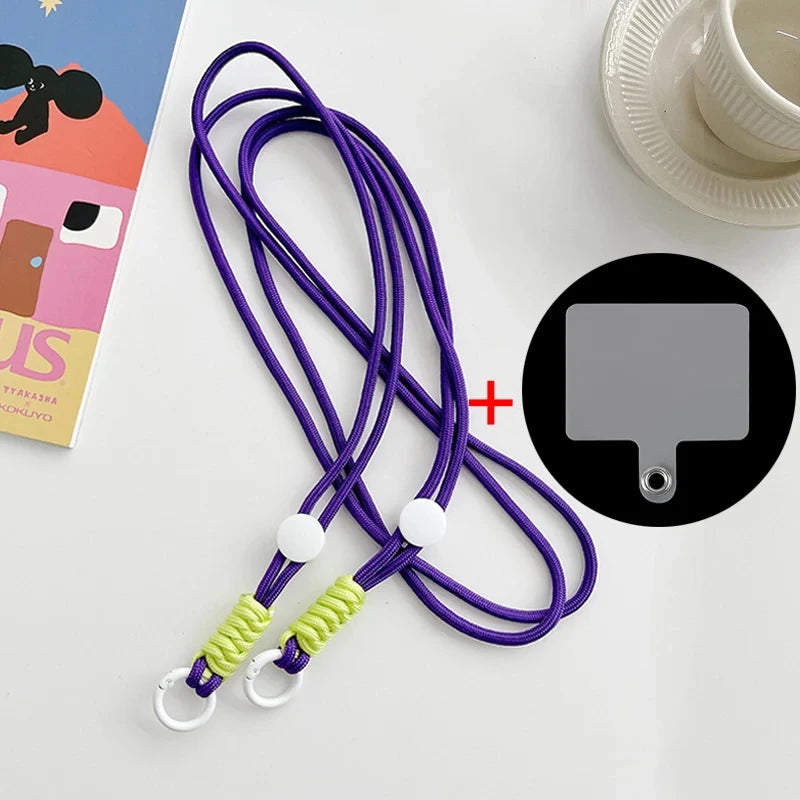 Mobile Phone Lanyard Cross-body Shoulder Straps Keychain Key Ring