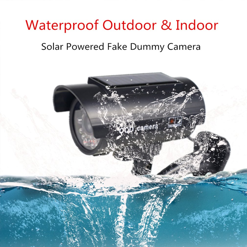Outdoor Indoor Solar Power Fake Camera Bullet