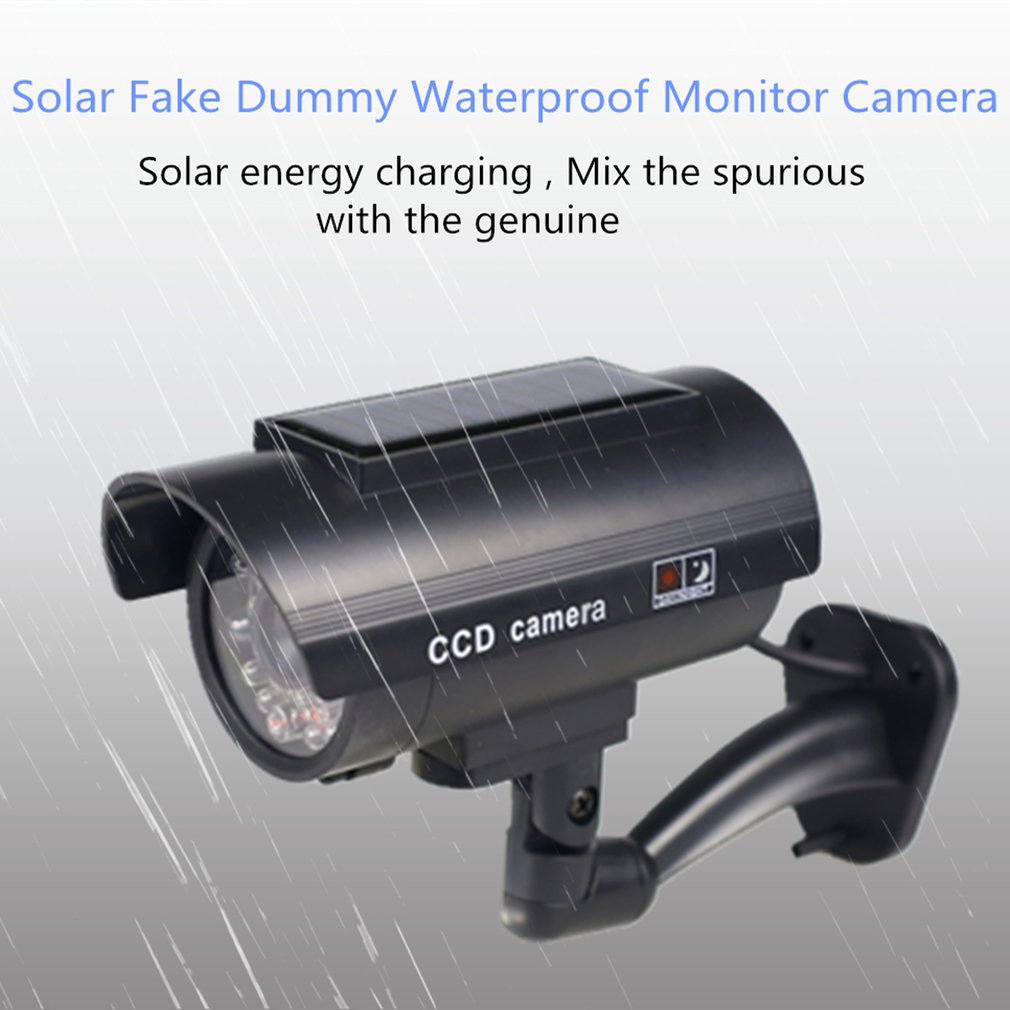 Outdoor Indoor Solar Power Fake Camera Bullet