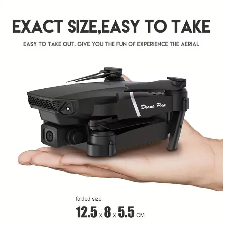 Professional Foldable RC Helicopter Drone 4K with 1080P Wide Angle Dual HD Camera