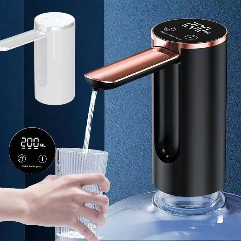 Automatic USB Charging Water Bottle Dispenser with LCD Display