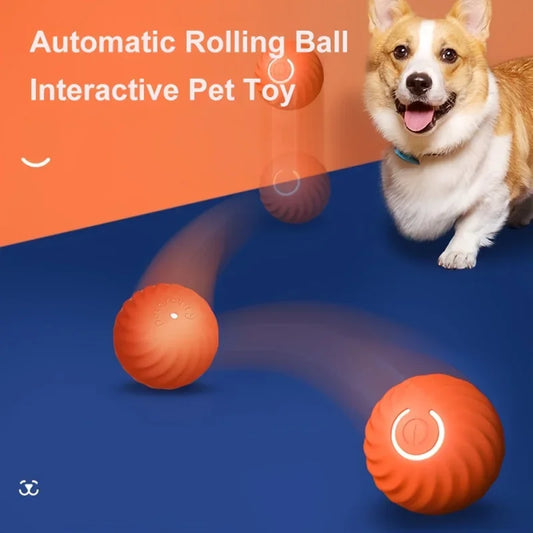 Dog Smart Bouncing Ball, Automatic Rolling Cat Ball Toy, Smart Kitten Electric Toy
