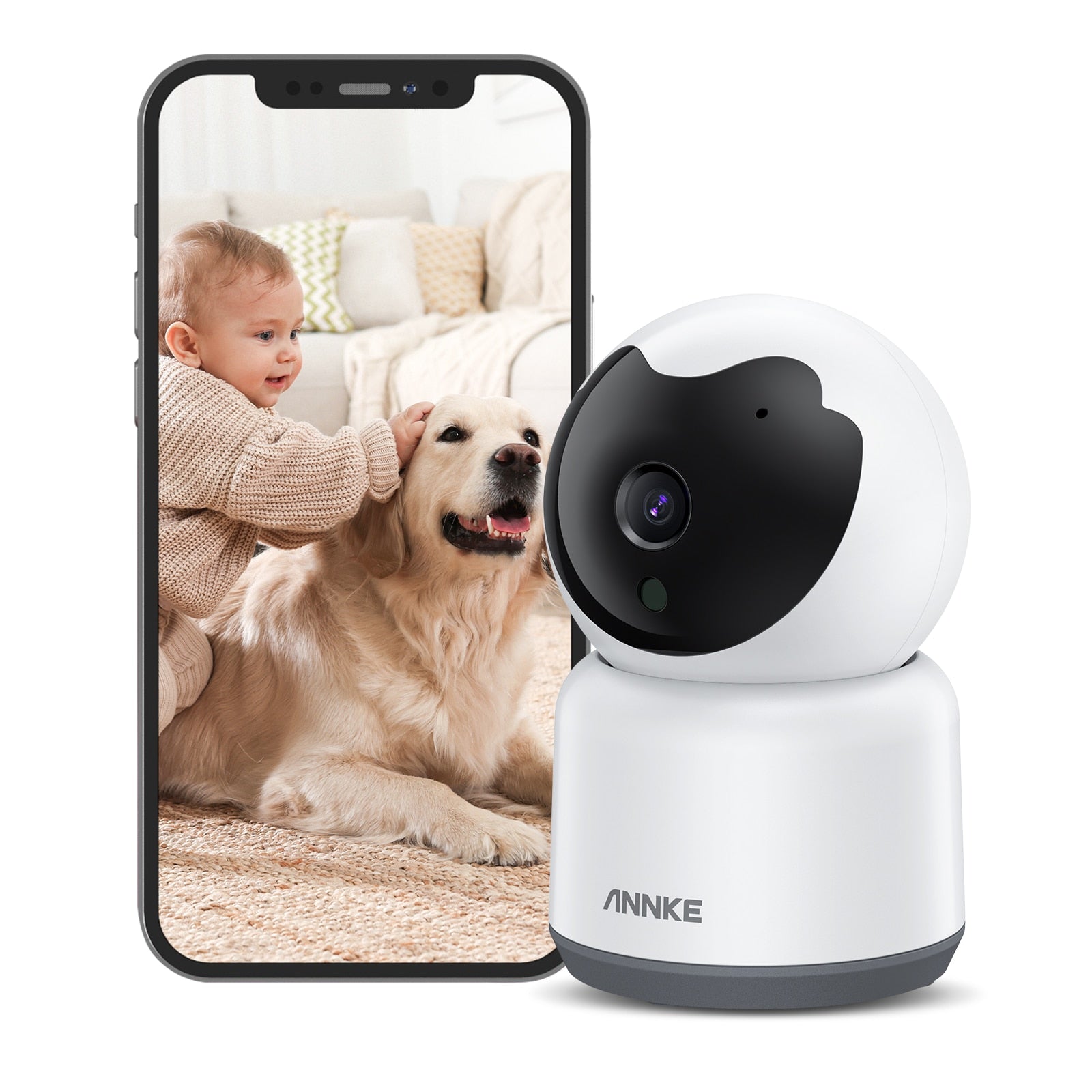 Baby Pet Monitor 2MP IP Smart Home Camera