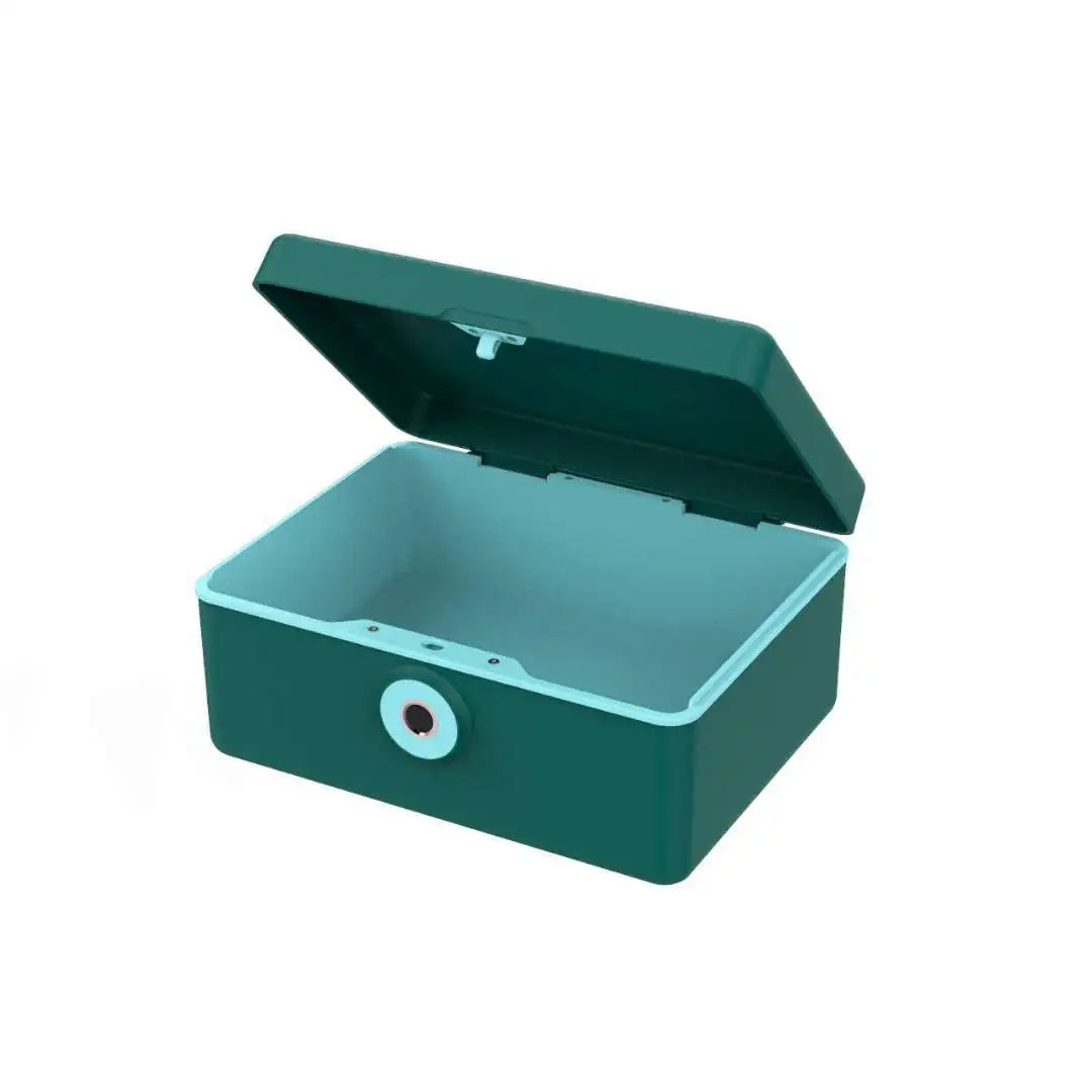 484660Biometric Fingerprint Safe Box Mini Safe Money Cash Jewelry Security Storage Box