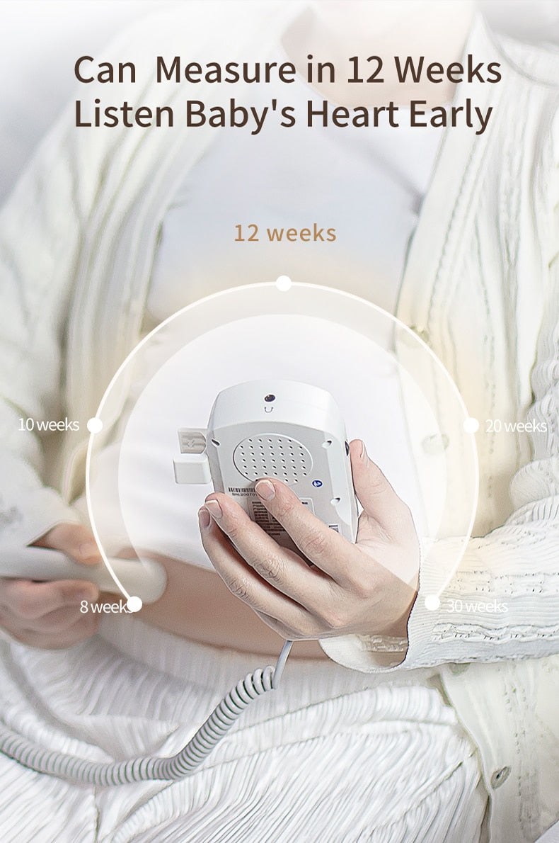 LCD Fetal Doppler Baby Heart Beat Monitor