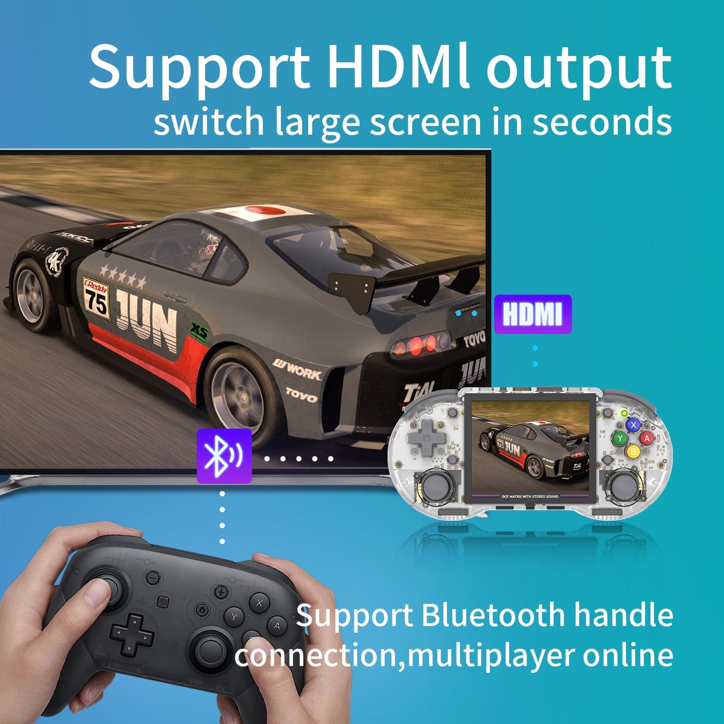 LINUX WIFIBluetooth Retro Handheld PSP Game Console
