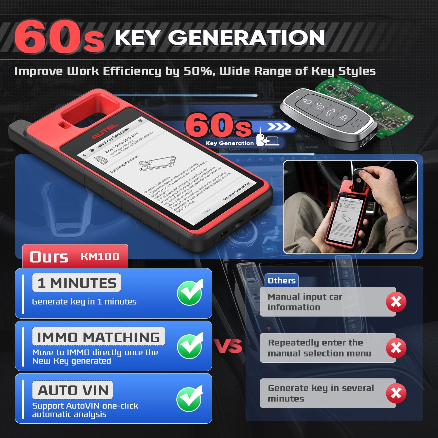 Key Fob Programming Generation Learning Chip Read Edit Clone PK IM508