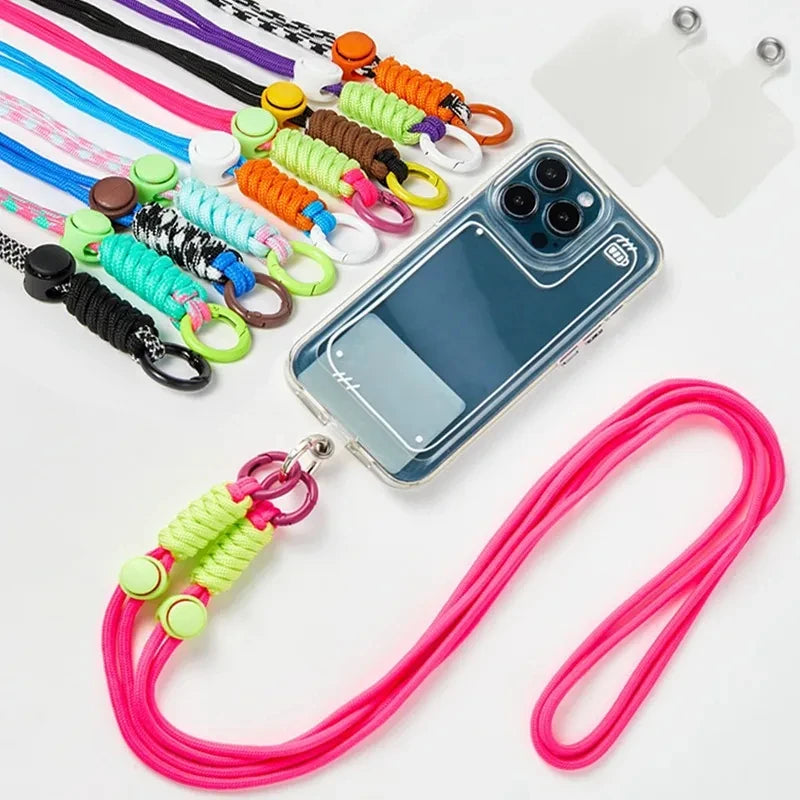 Mobile Phone Lanyard Cross-body Shoulder Straps Keychain Key Ring