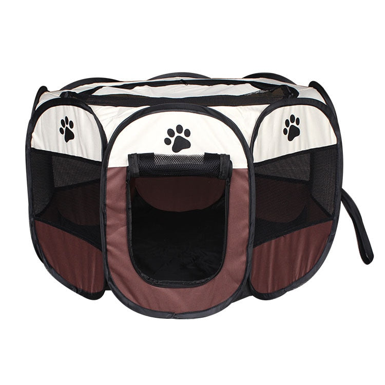 Pet Playpen Cat/Dog Tent Octagonal Cage Kennel