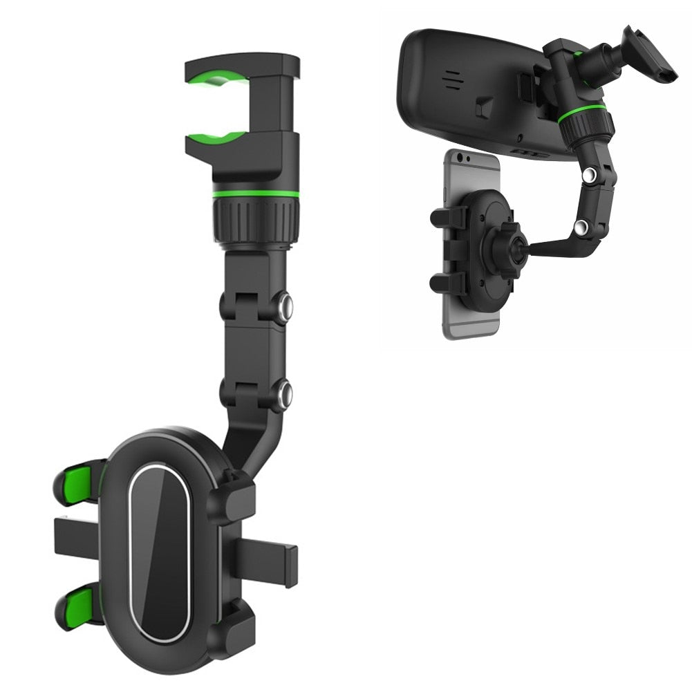   Universal 360 Rotatable Car Phone Holder Rearview Mirror Mount Stand GPS Cell Phone Stand 