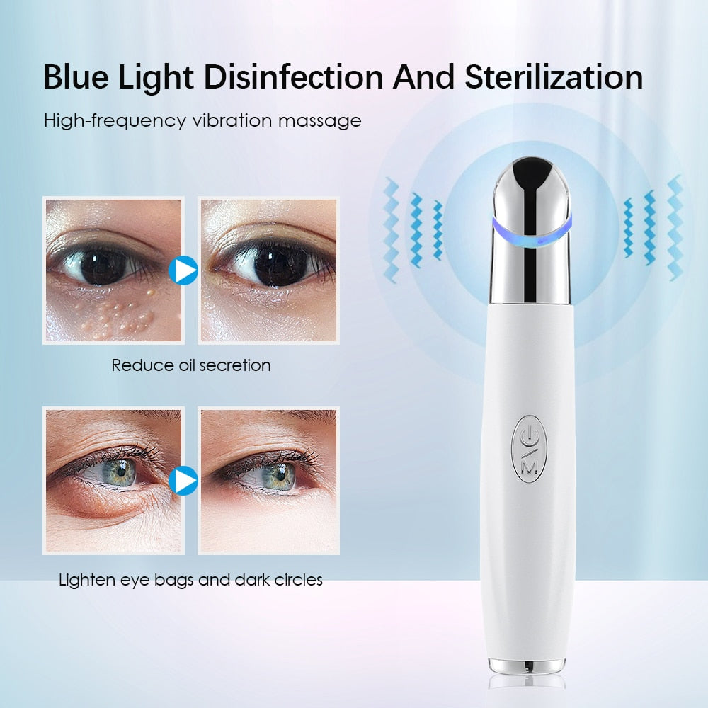 LED Photon Therapy Heated Eye Massage Device