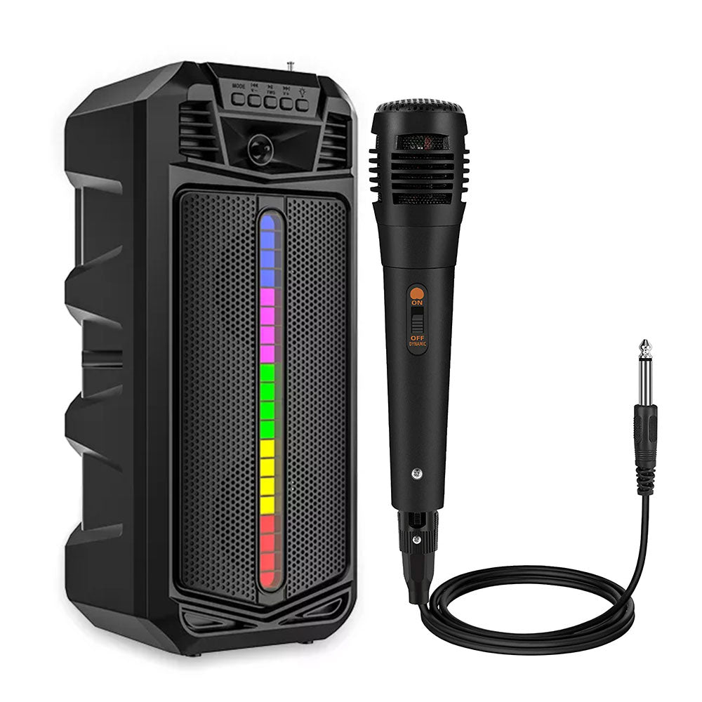 Solar Powered 16W Subwoofer Bluetooth Speaker Karaoke