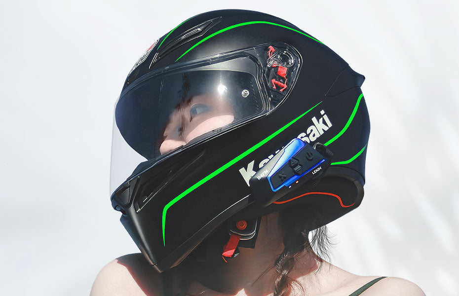 Bluetooth 5.0 Motorcycle Intercom Helmet Headsets Wireless Communication

