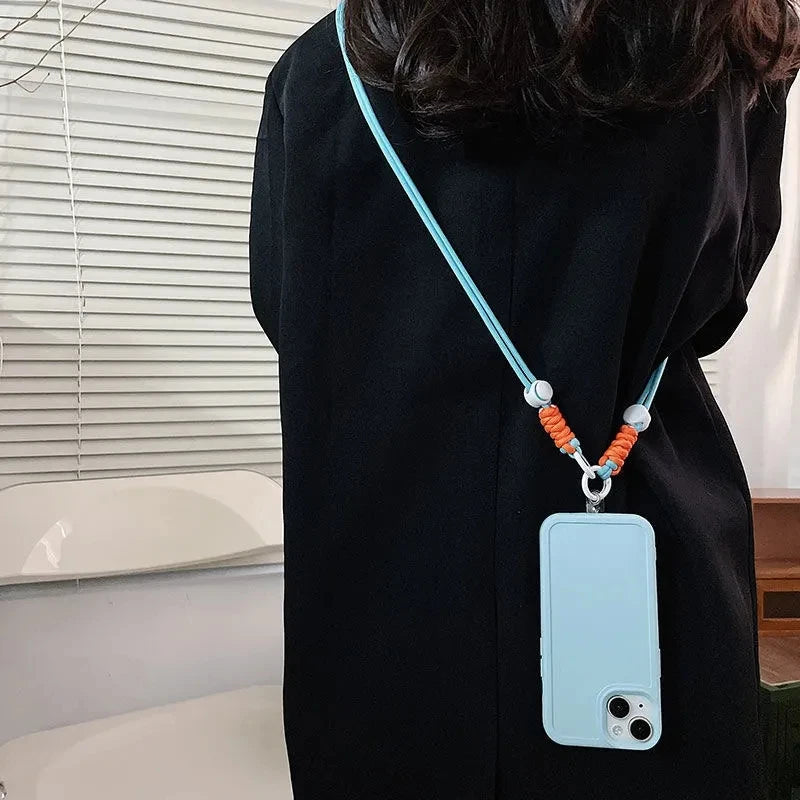 Mobile Phone Lanyard Cross-body Shoulder Straps Keychain Key Ring