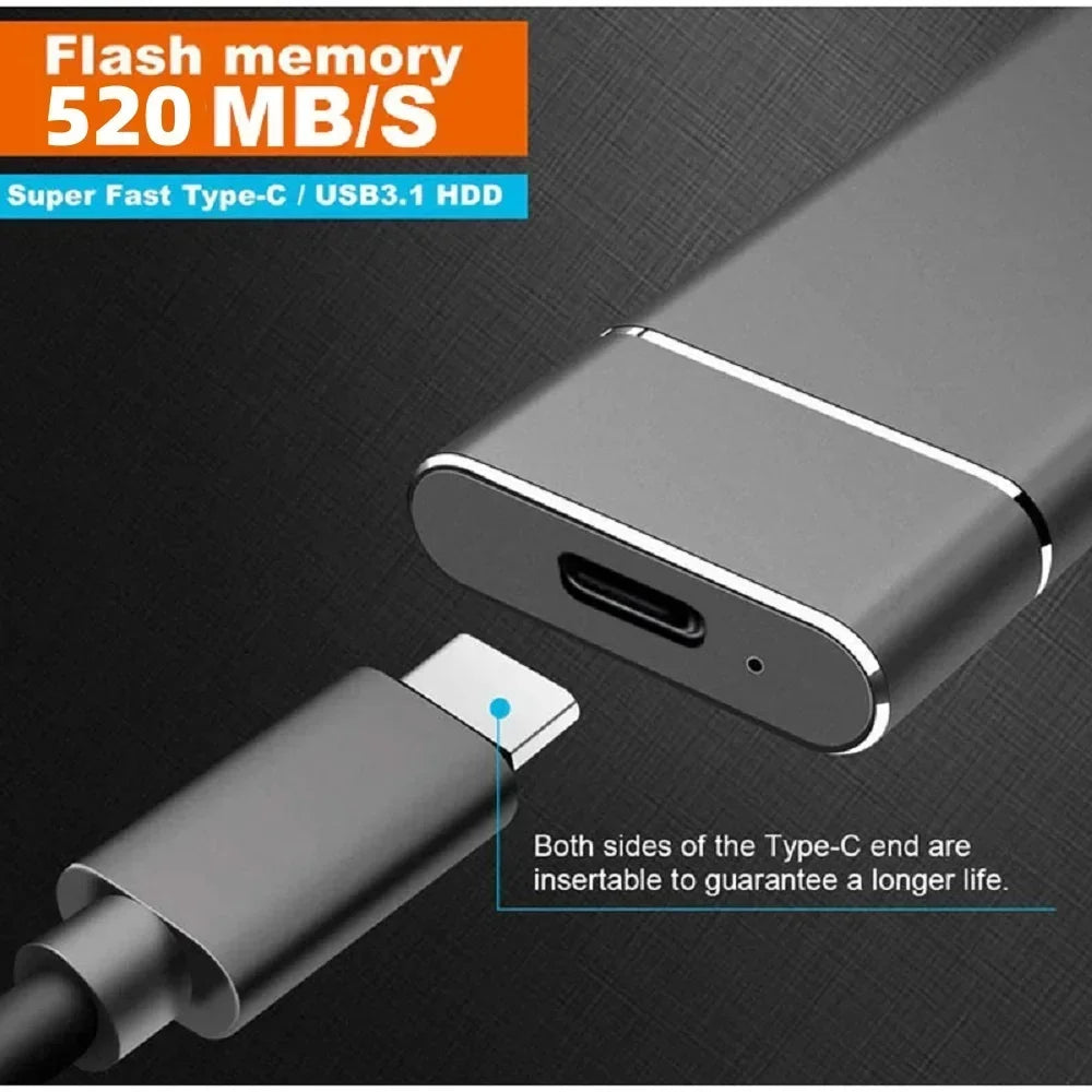 Portable External Storage SSD 1TB High-speed Mobile Storage Drive