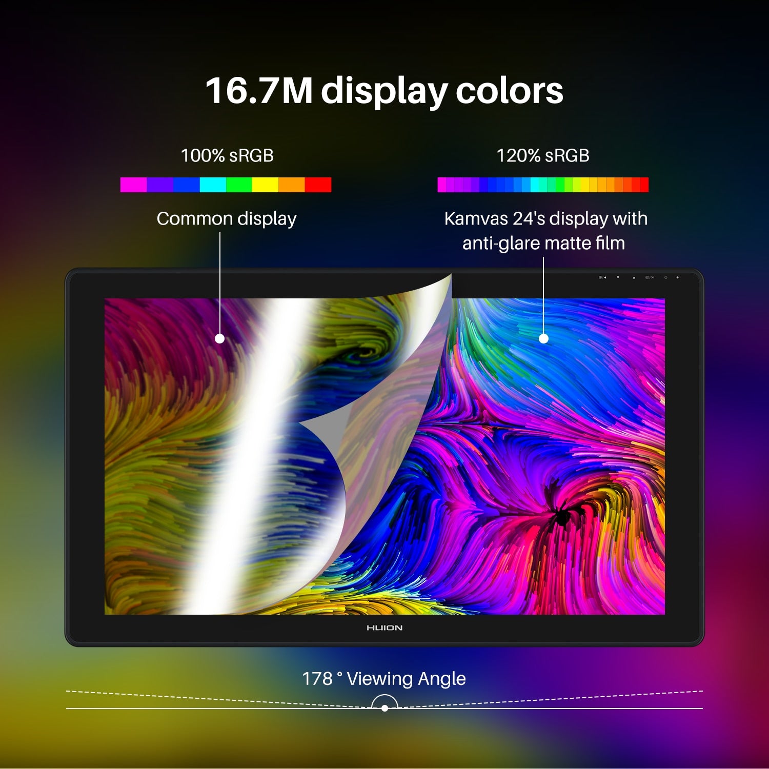 23.8 Inch Graphics QHD Screen Anti-Glare Tablet Monitor
