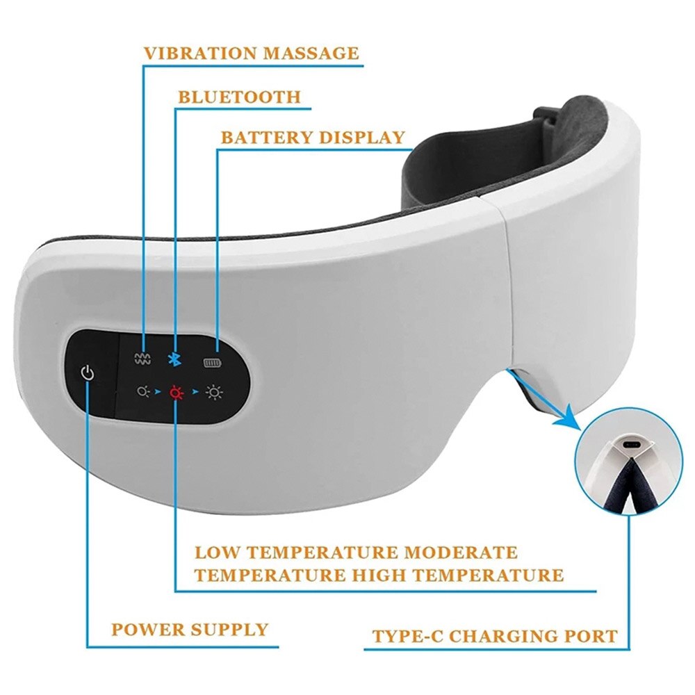 Bluetooth Heating Eye Massager Fatigue Relieve
