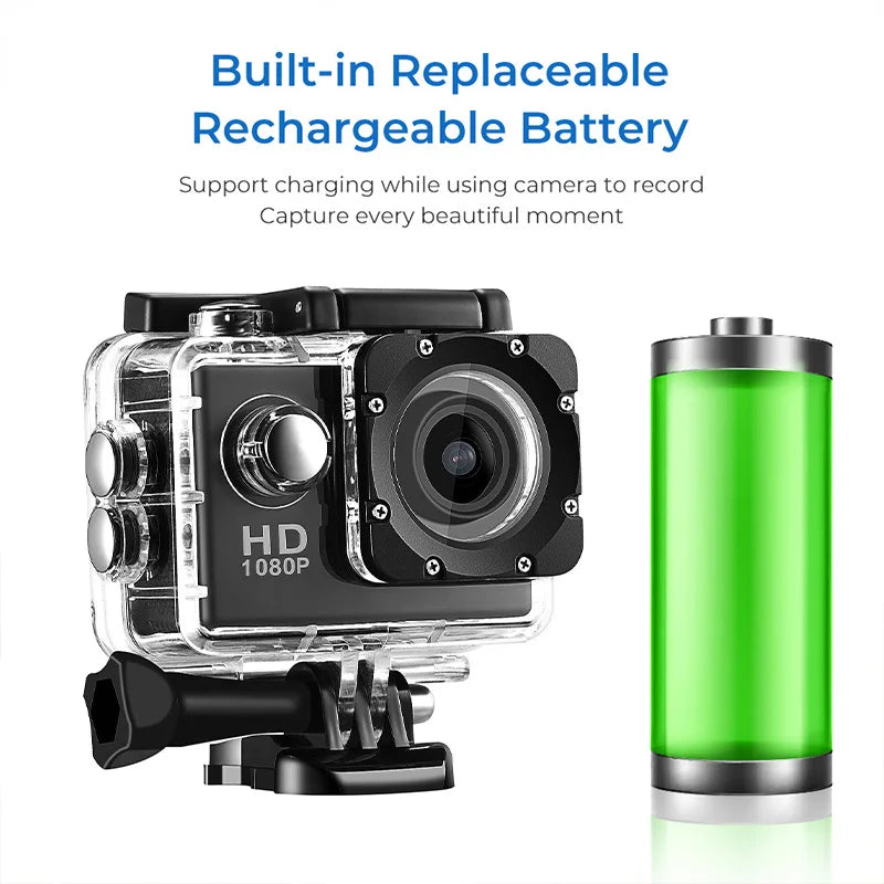 4K Waterproof Video Recording Sports Cameras