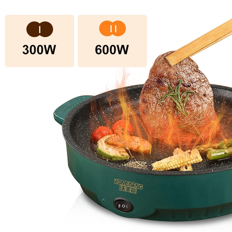 Multicooker Electric Frying Pan BarbecueFried Steak Fish Omelette