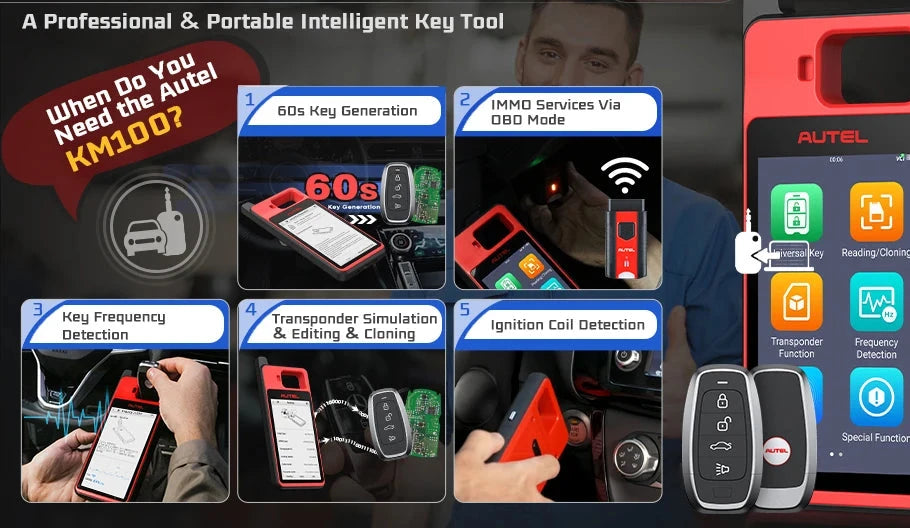 Key Fob Programming Generation Learning Chip Read/ Edit/ Clone PK IM508