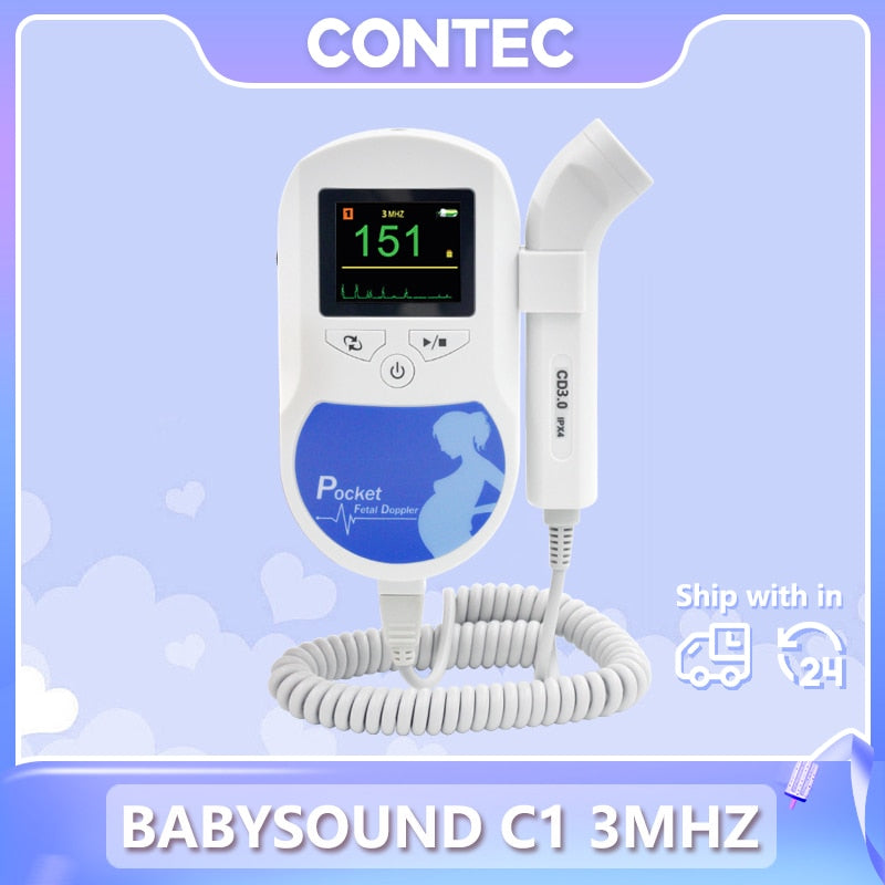 LCD Fetal Doppler Baby Heart Beat Monitor