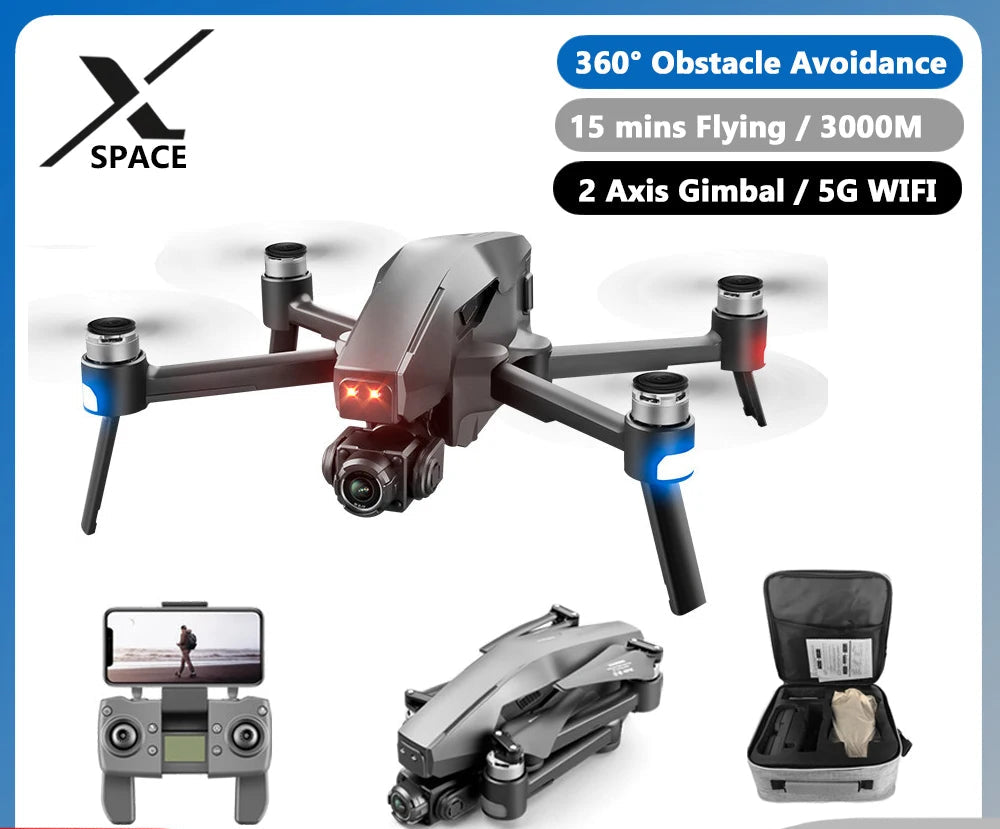 Mini Folding Helicopter Aerial Photography 4K, 5G, GPS, High-definition Drone