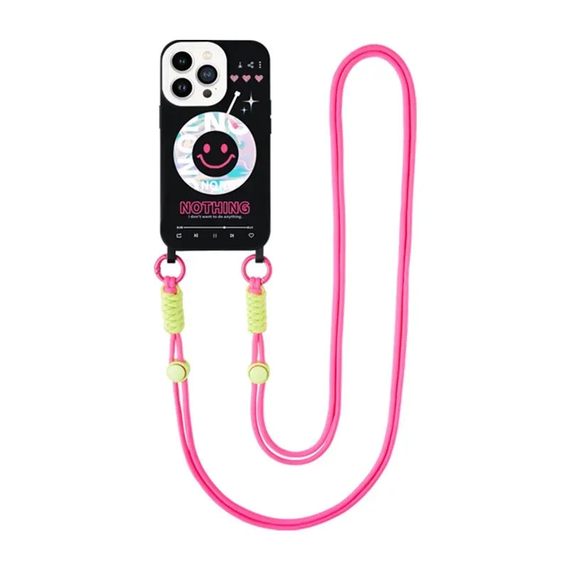 Mobile Phone Lanyard Cross-body Shoulder Straps Keychain Key Ring