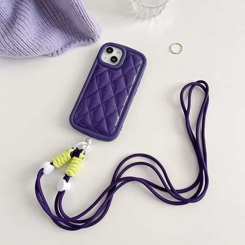 Mobile Phone Lanyard Cross-body Shoulder Straps Keychain Key Ring