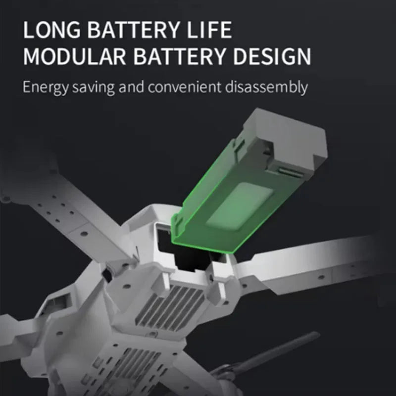 Professional Foldable RC Helicopter Drone 4K with 1080P Wide Angle Dual HD Camera