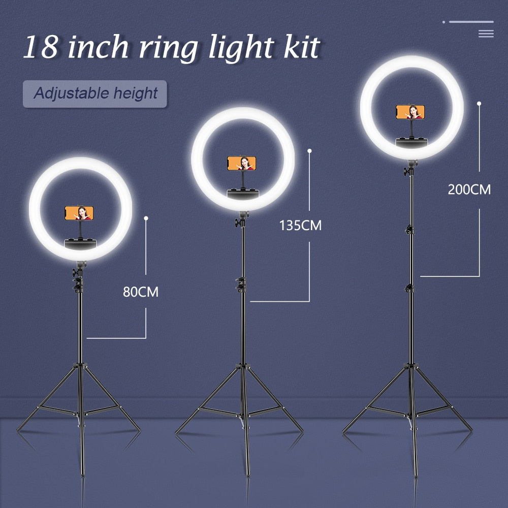 Remote Control 18 Large Selfie Ring Light