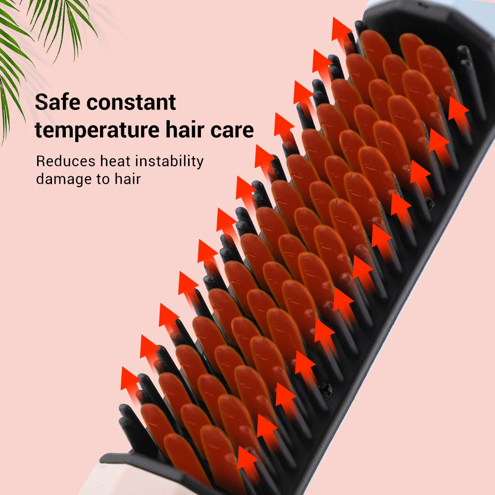 USB Brush Straightening Hair Curling /Dryer Styling Tool