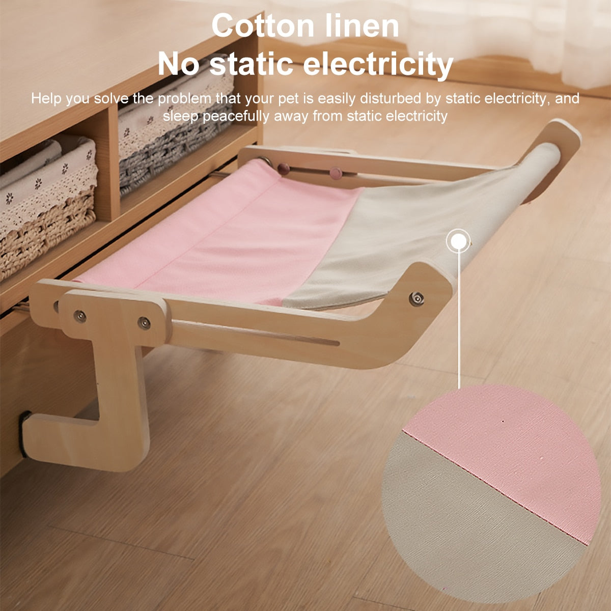 Adjustable Hanging Cat Hammock for Window Bed