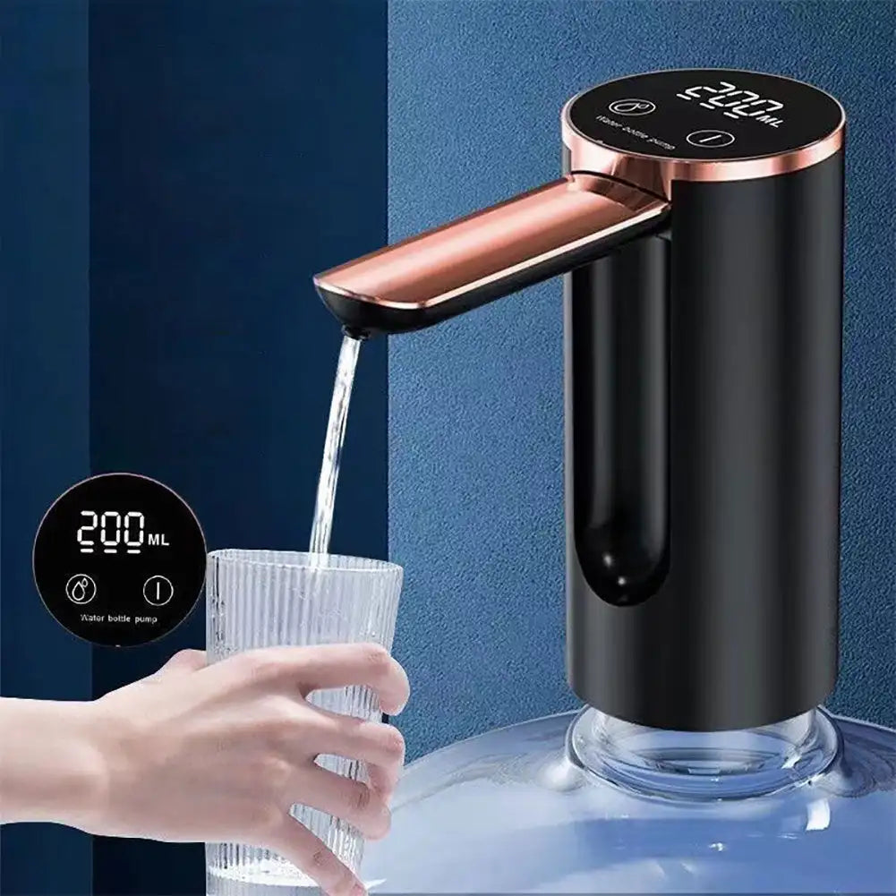 Automatic USB Charging Water Bottle Dispenser with LCD Display
