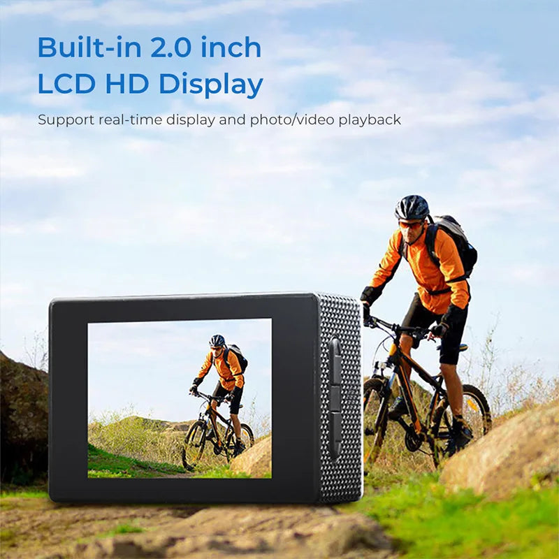 4K Waterproof Video Recording Sports Cameras