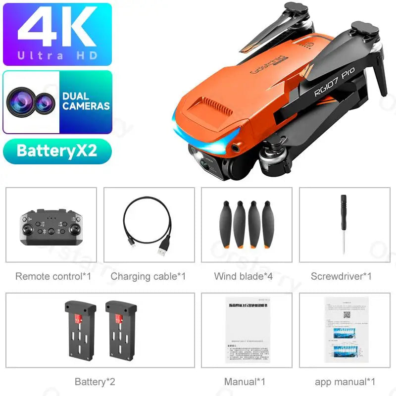 Foldable Quadcopter Mini Drone 4K Three-sided Obstacle avoidance