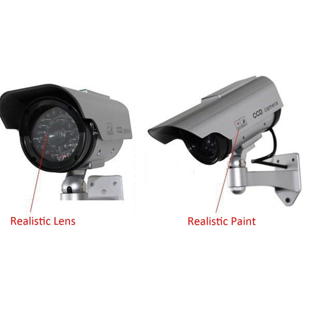 Outdoor Indoor Solar Power Fake Camera Bullet
