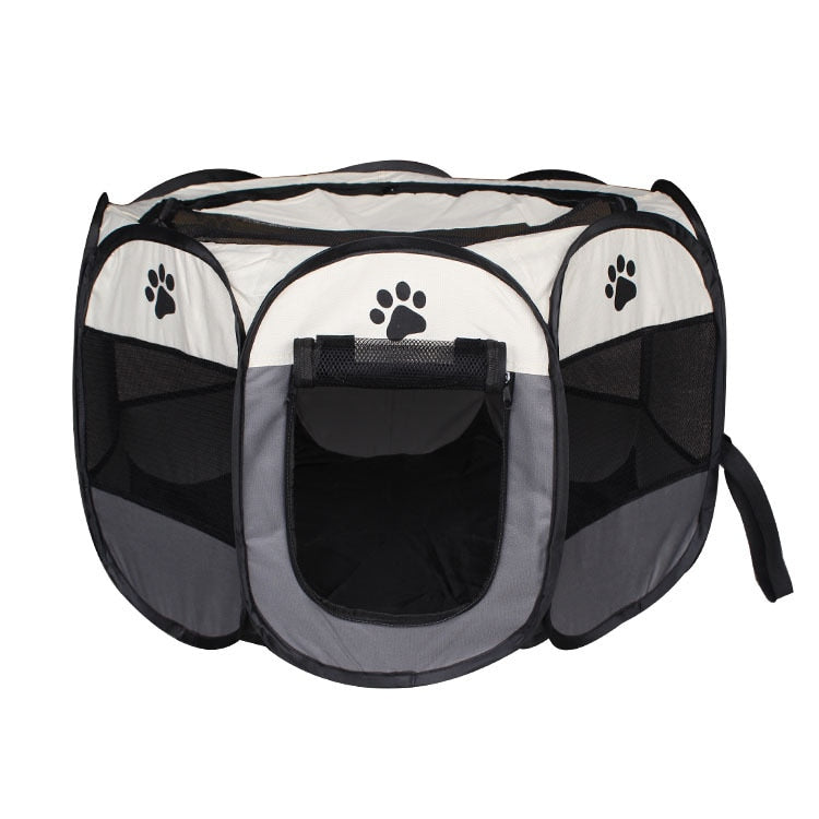 Pet Playpen Cat/Dog Tent Octagonal Cage Kennel
