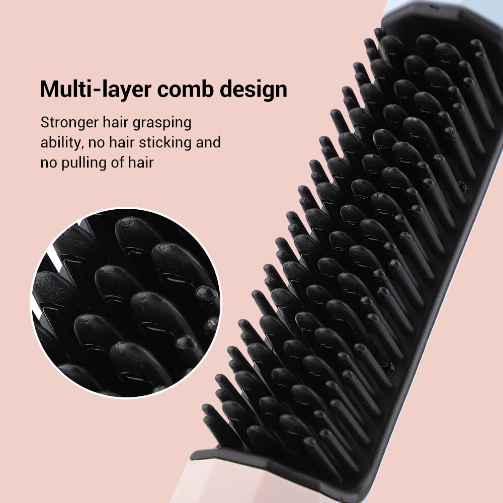 USB Brush Straightening Hair Curling /Dryer Styling Tool