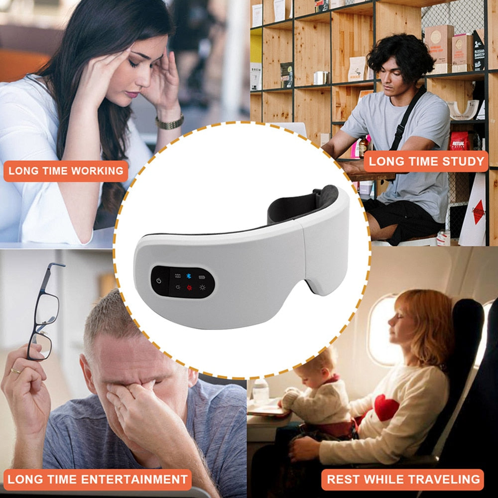 Bluetooth Heating Eye Massager Fatigue Relieve
