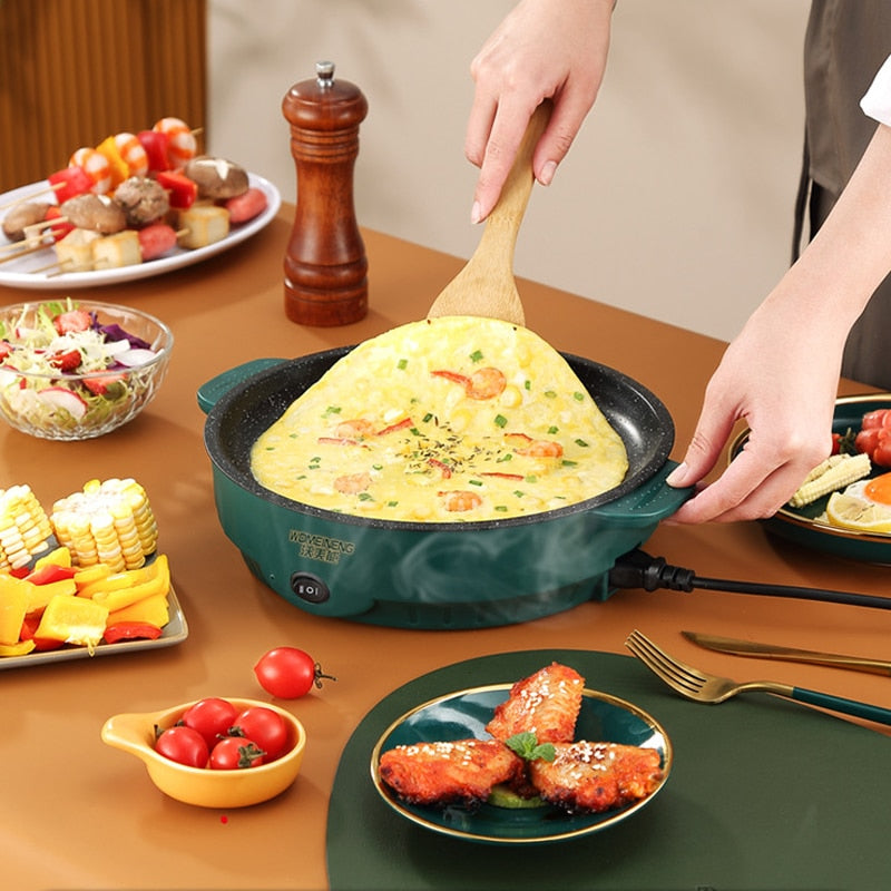 Multicooker Electric Frying Pan BarbecueFried Steak Fish Omelette