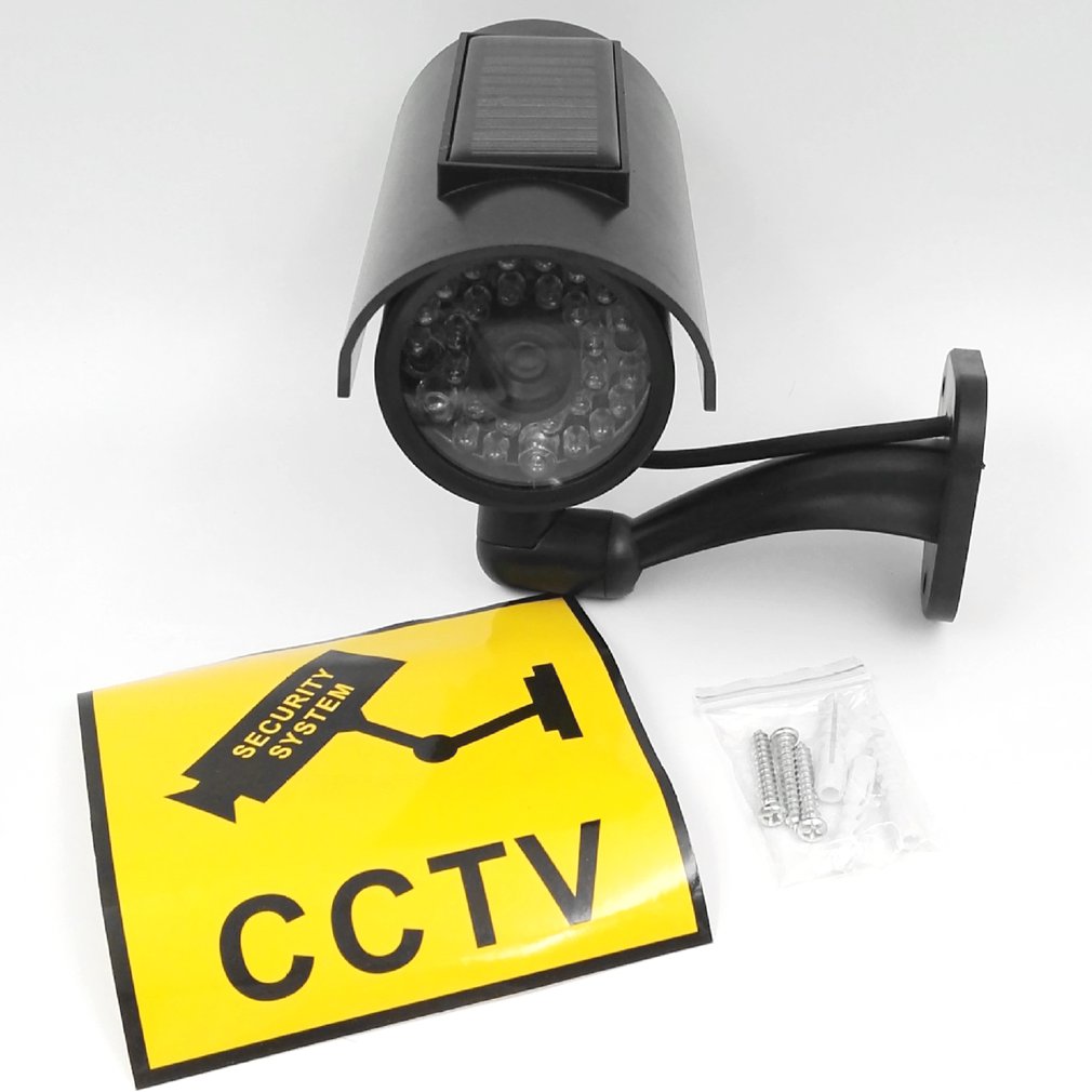 Outdoor Indoor Solar Power Fake Camera Bullet