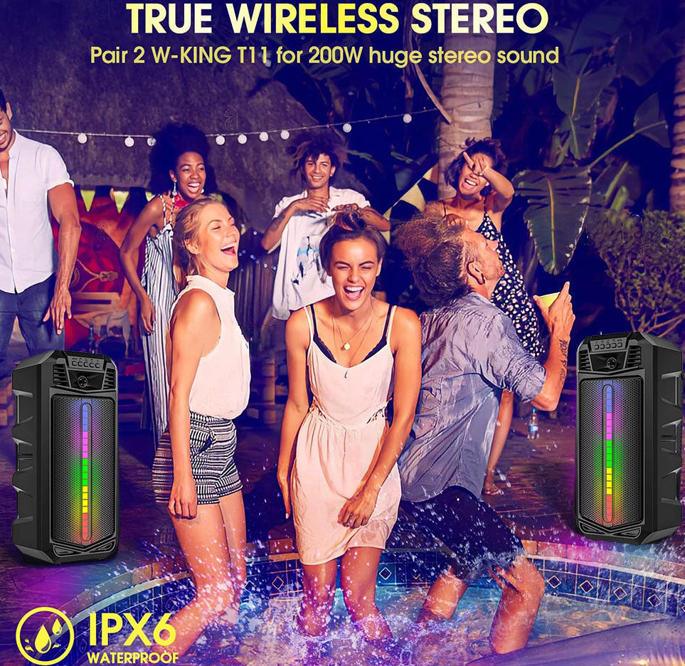 Solar Powered 16W Subwoofer Bluetooth Speaker Karaoke